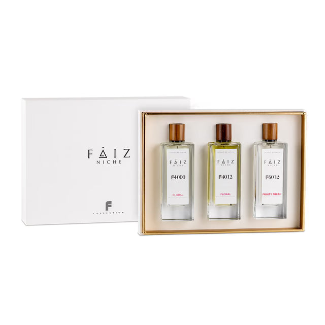 Faiz Niche Collection F4000 + F4012 + F2012 For Men 80ML 3Pcs Set